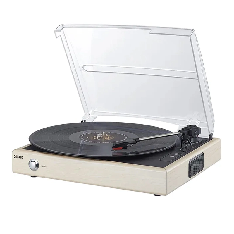 تخصيص المصنع Wood Vinyl Turntable LP Record Player مع RCA خط إلى الخارج