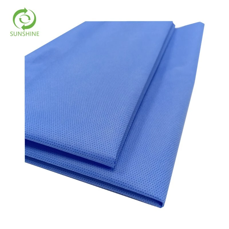 45g SMS Ssmms Ssmmms Polypropylene Nonwoven Fabric for Barrier Surgical Gowns PP Spunbond Meltblown