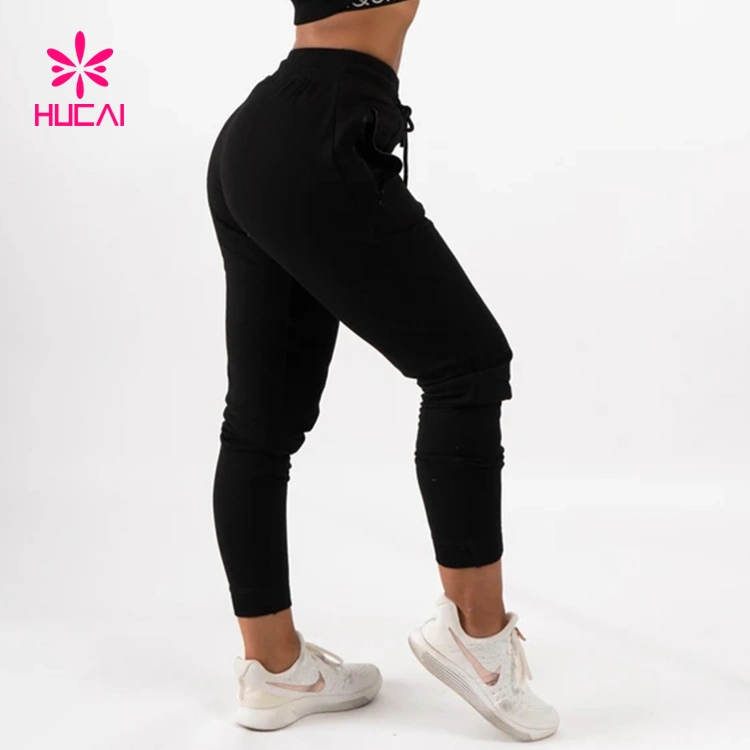 Wholesale Casual Pants Cotton Fleece Women Skinny Gym Trousers