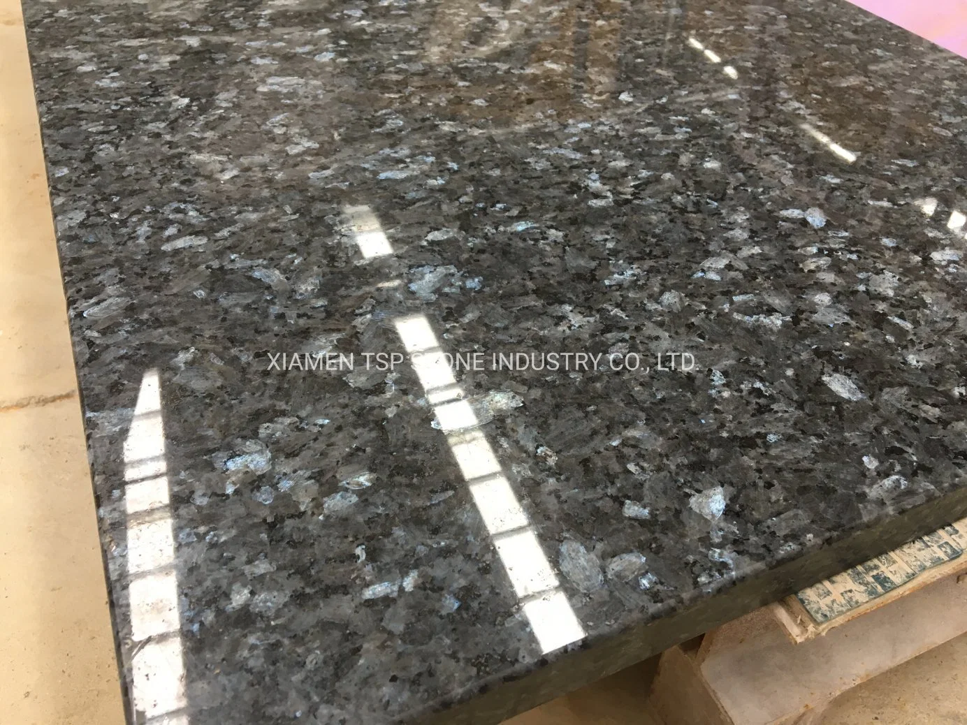 Norway Blue Pearl Silver Pearl Granite Slab for Countertop Floor Tile