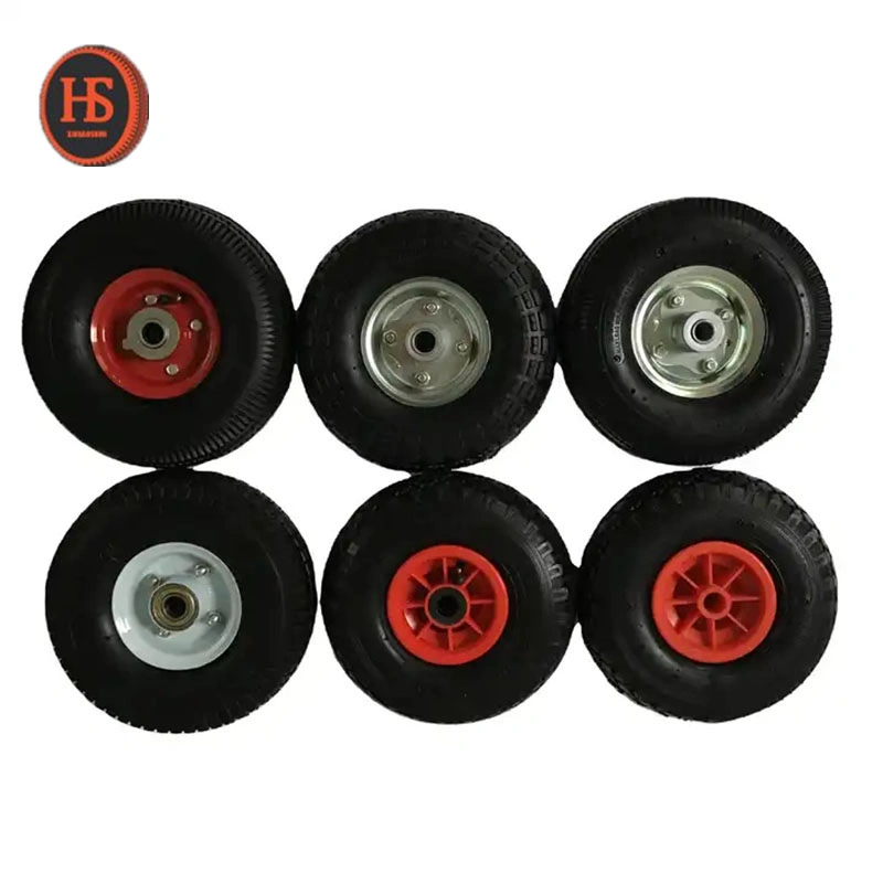 2.50-4 rueda neumática de goma con rodamiento de rodillos rueda neumática para Carrito de mano