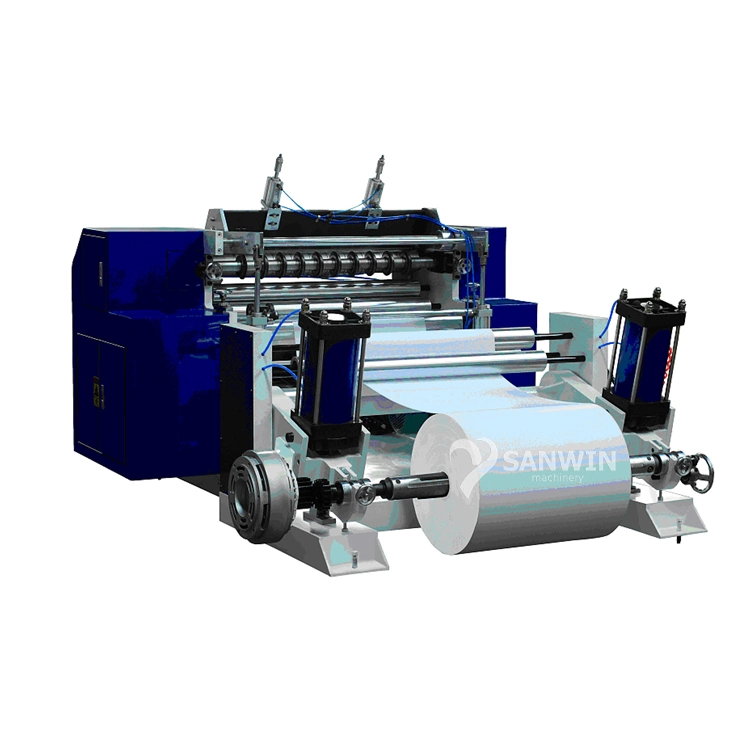 Automatic POS Paper Roll Slitting Machine Thermal Paper Roll Cutting Making Machine