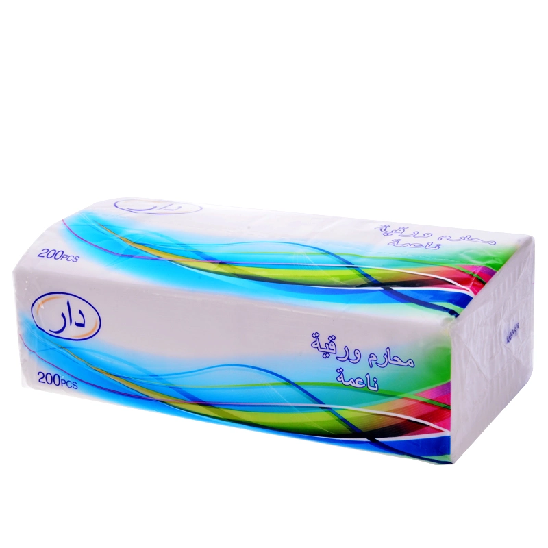 High Quality Household Virgin Wood Pulp Paper Customized Sof Facial Tissue and Car Tissue Paper