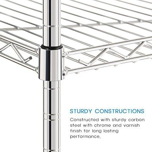 Perfect 3 Tiers estante de alambre de metal duradero Cocina Pantry almacenamiento Unidad organizadora de rack