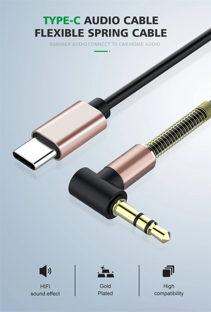 Amazon Type-C USB-C to 3.5mm Male Aux Cable Car Cable