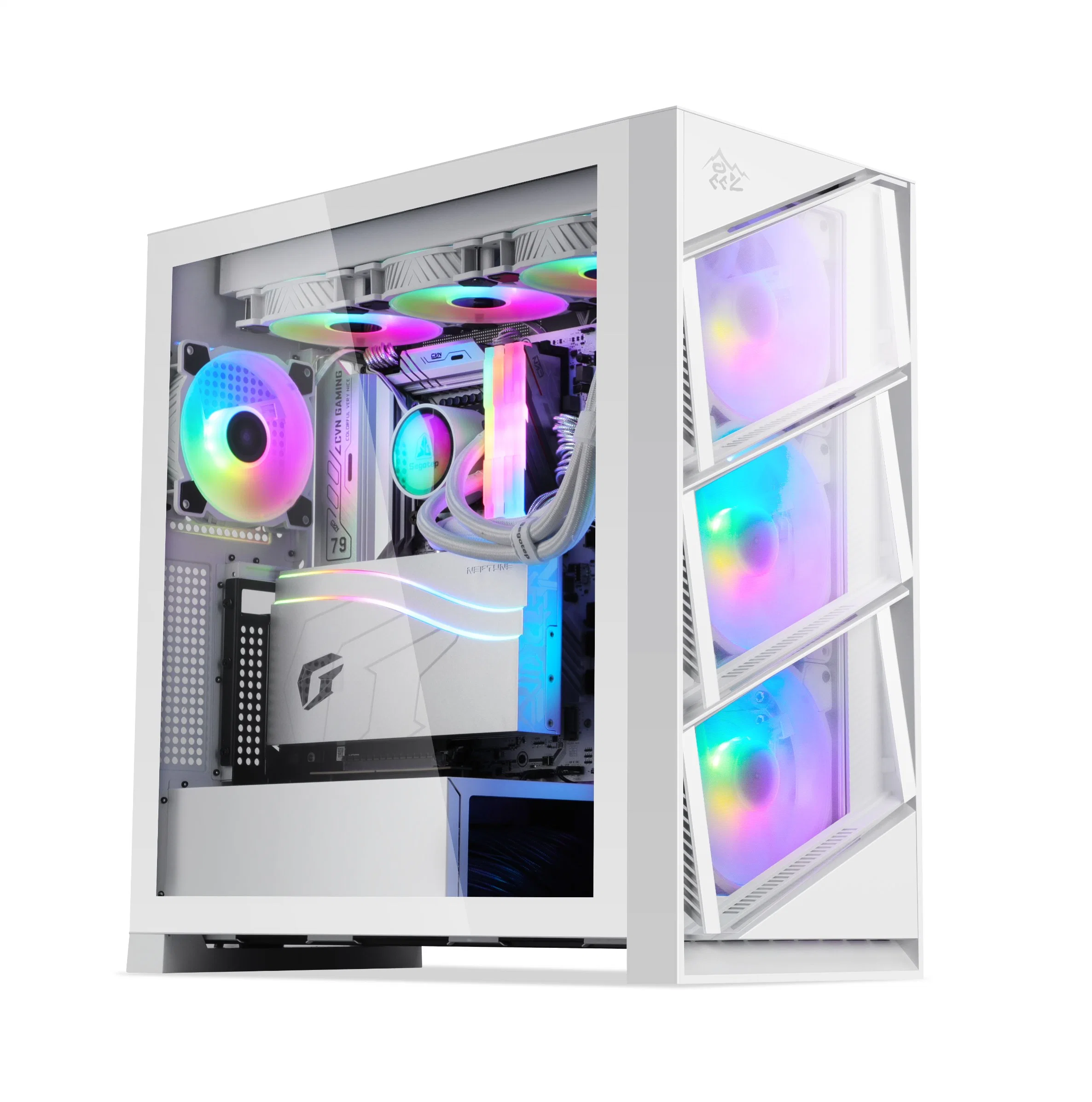 Segotep KL-Aeolus RGB ATX chasis de sobremesa Caja de vidrio templado Armario Factory Mayoreo caja de computadora