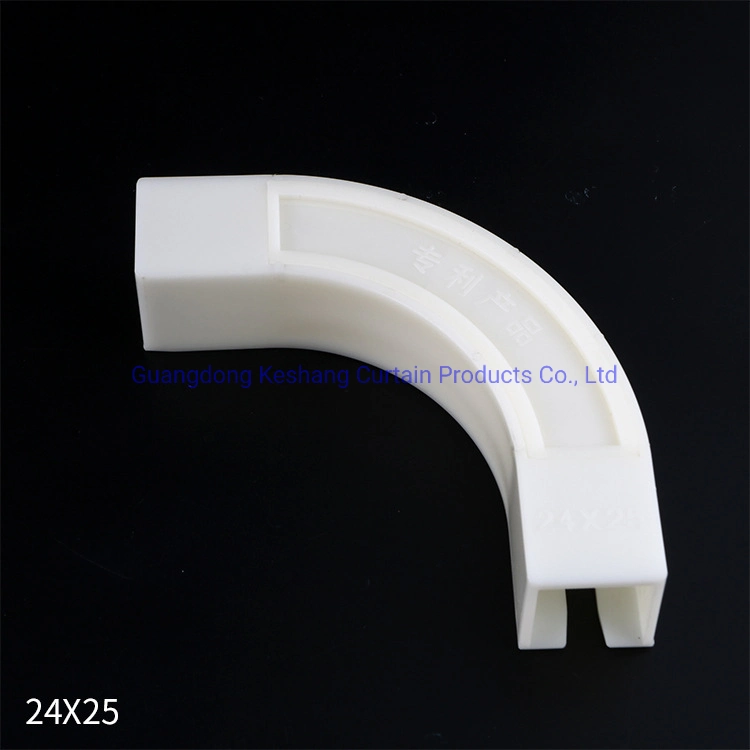 Wholesale/Supplier Popular Hot Sell High quality/High cost performance ABS Head Track Corner Connection Aluminum Material Exquisite Workmanship Curtain Accessories Curtain Rail Connector