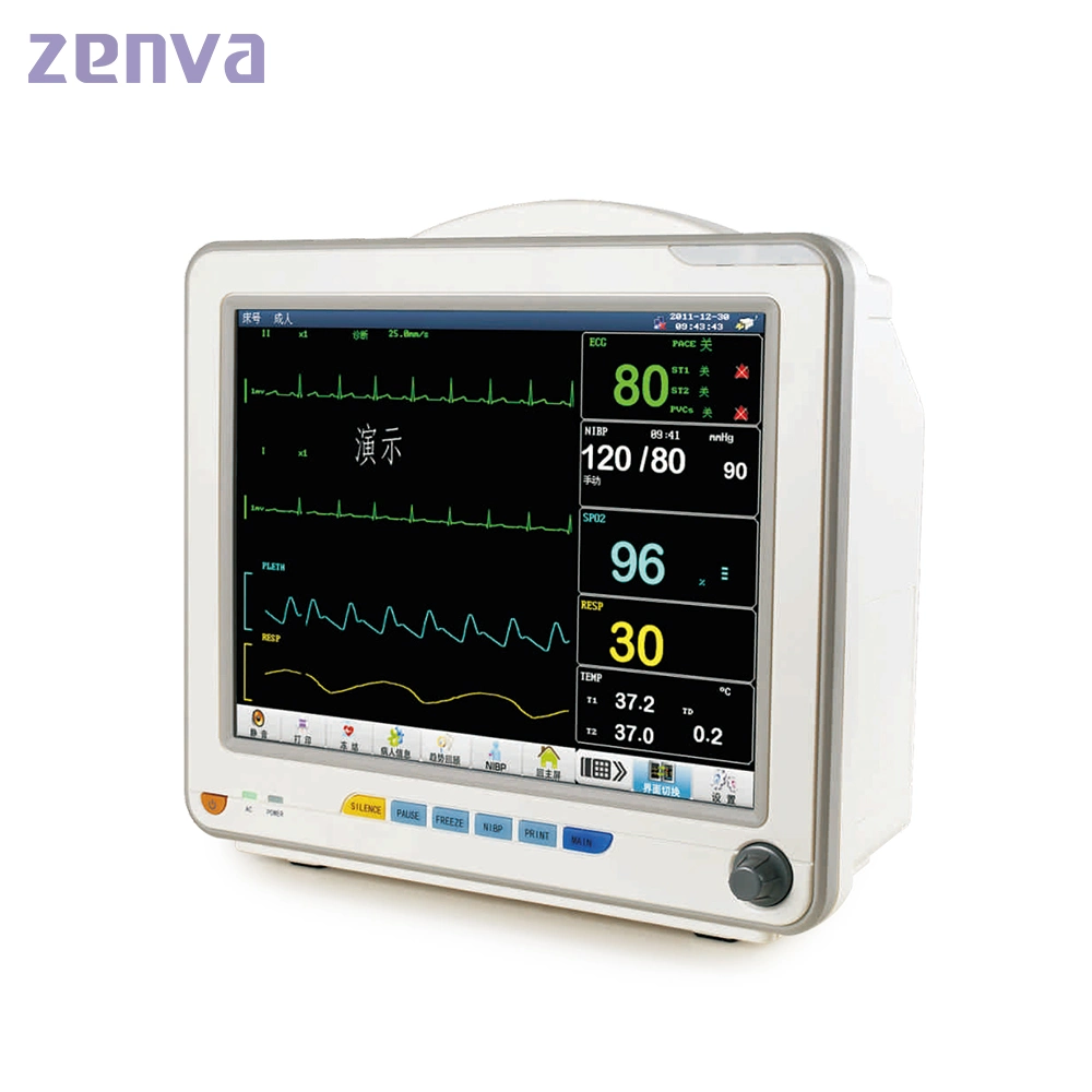 Cheap Multi-Parameter Ambulance NIBP SpO2 ECG Etco2 Touch Screen Patient Monitor