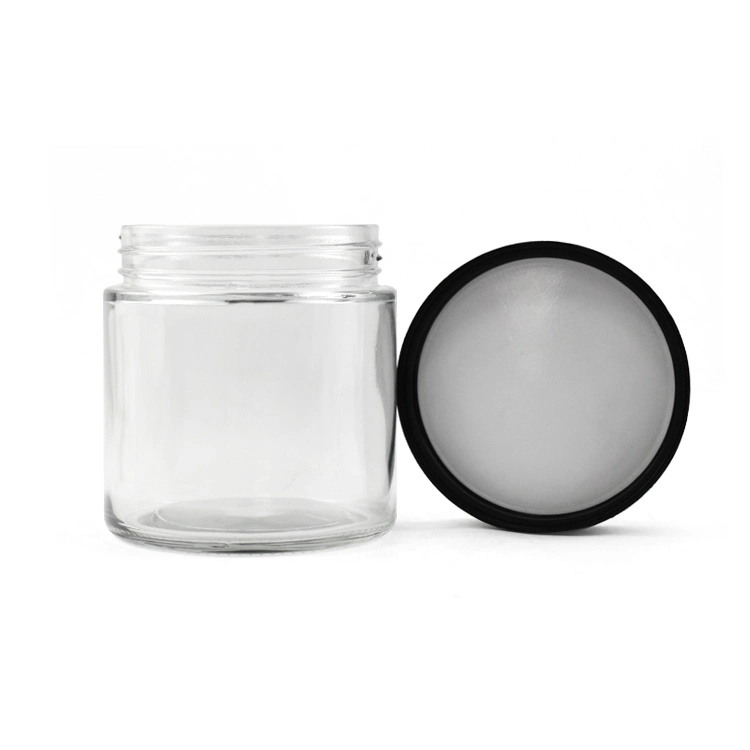 Enfant Noir bocal en verre résistant aux 5g 50 g 70 g 110g bocaux de verre à l'emballage hermétique de l'eau Type de conteneur Leskproof Dome Arch