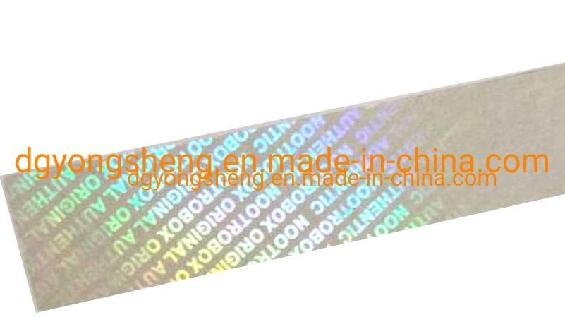 Customized Self- Adhesive Anti-Fake Secure Transparent Hologram Sticker