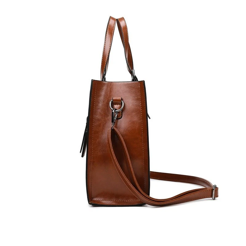 Women's Solid Color Large Capacity Cross - Body Handbag