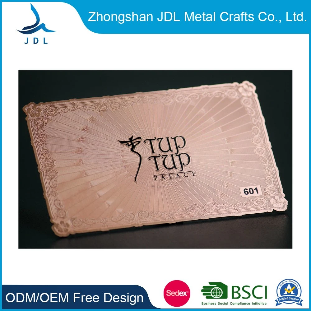 &#160;&#160;Aluminio Metal de alta calidad&#160;&#160;&#160;nombre de la empresa&#160;&#160;con logotipo personalizado Nombre de metal de la tarjeta de negocios