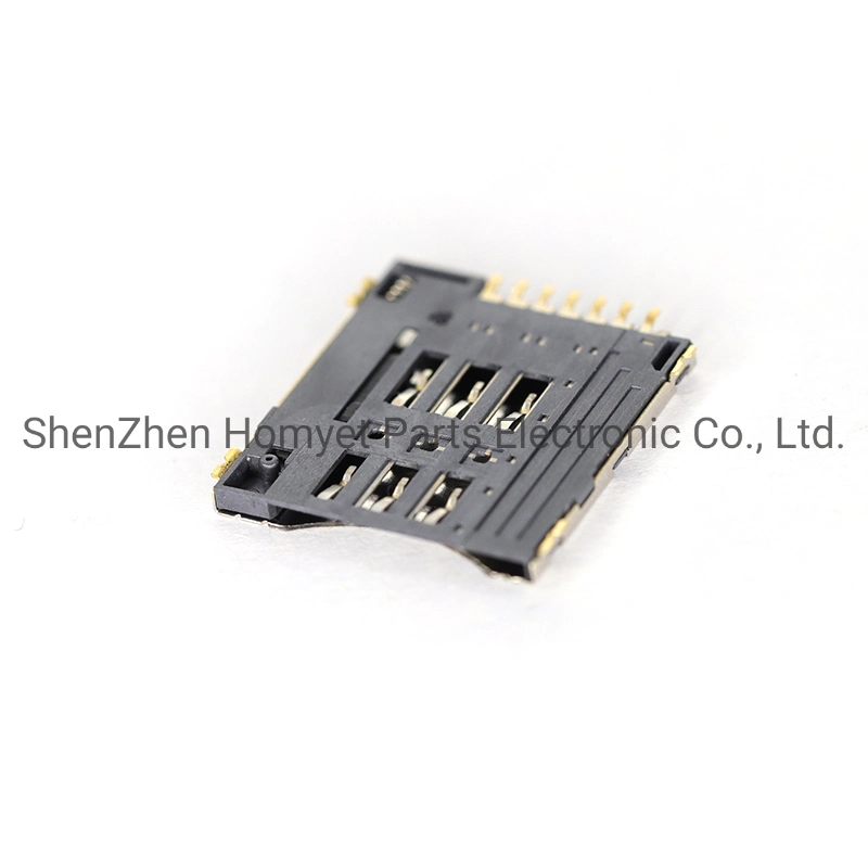 SIM Card Connector (memory card connector) SMD Thin H1.35 SMD Micor / Nano SIM Card Holder Mobile Terminal Holder