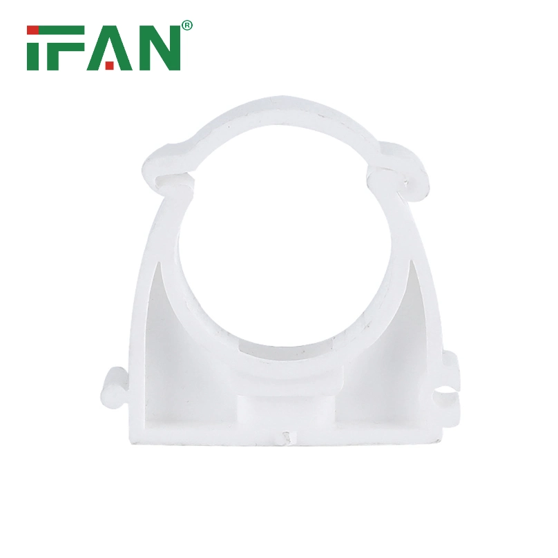 Ifan High quality/High cost performance  Plastic White PPR Pipe Fittings High Pressure Pn25 Pipe Clips