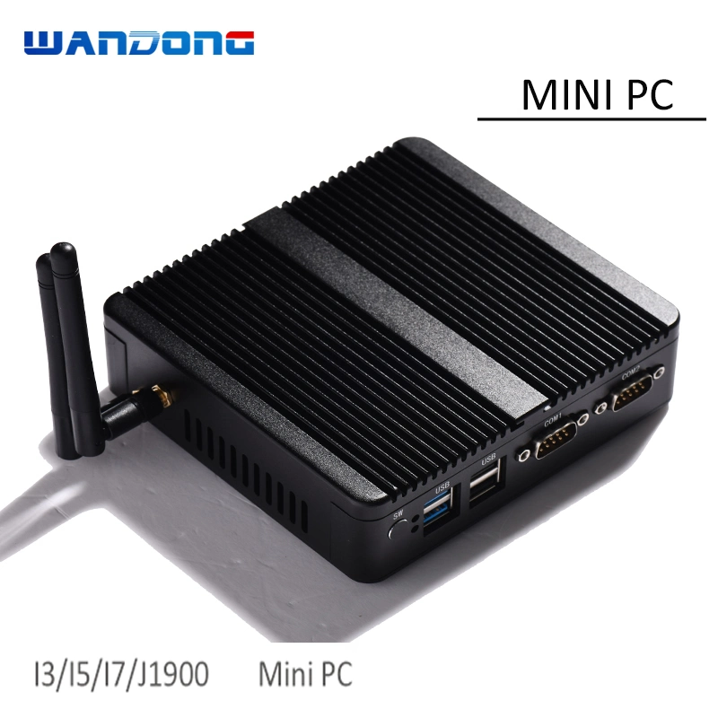Lüfterloser Mini-PC AMD A6 1450 K1 WiFi 300Mbps Barebone System für Digital Signage Palmtop Mini Computer