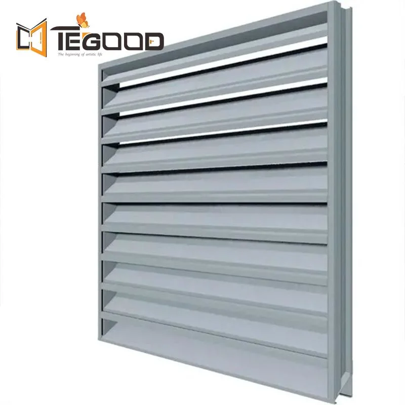 Louver Roof Motorized Blades Aluminum Louver Window Shutter for Apartment and Hotel