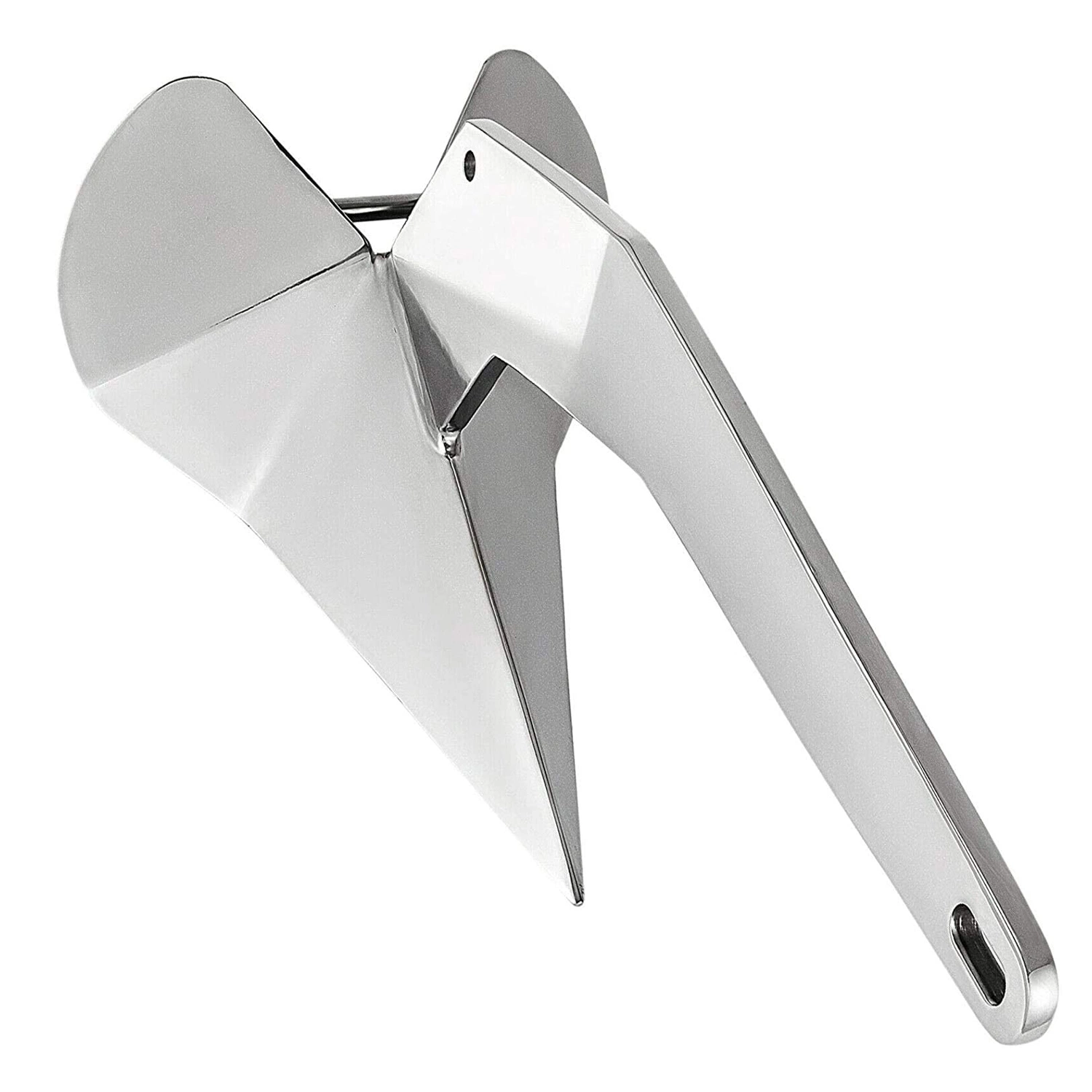 Marine Stainless Steel 316 Boat Self Launching Delta Style Anchor Yacht Plow Wing Anchor Accessories