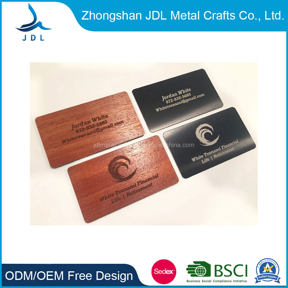 High quality/High cost performance  Metal Aluminum Business Card Name Card with Customized Logo (02)