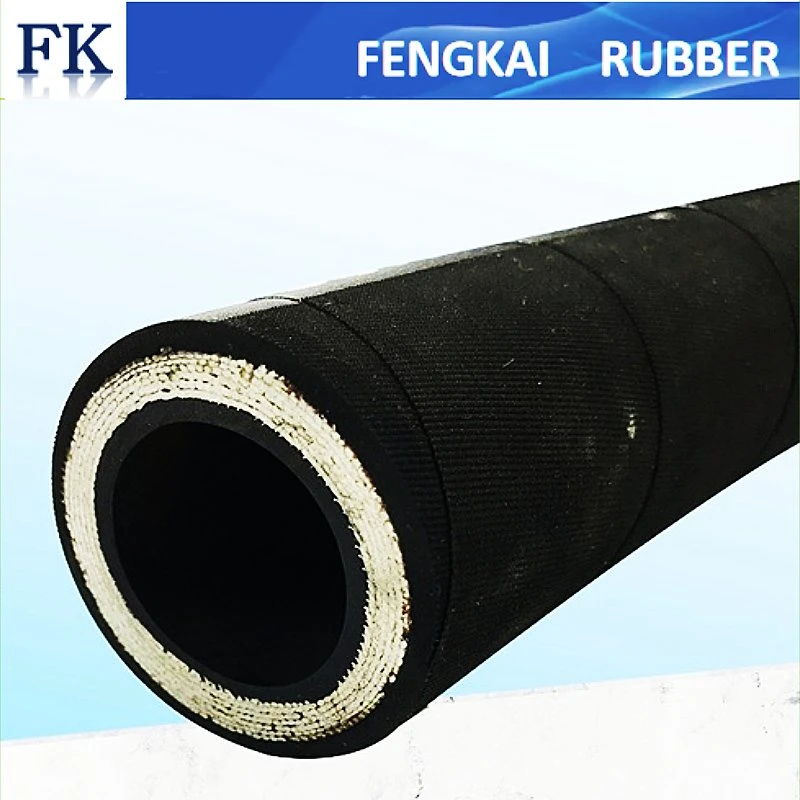 DIN En 854 Flexible Two Textile Braided Reinforced Hydraulic Rubber Hose