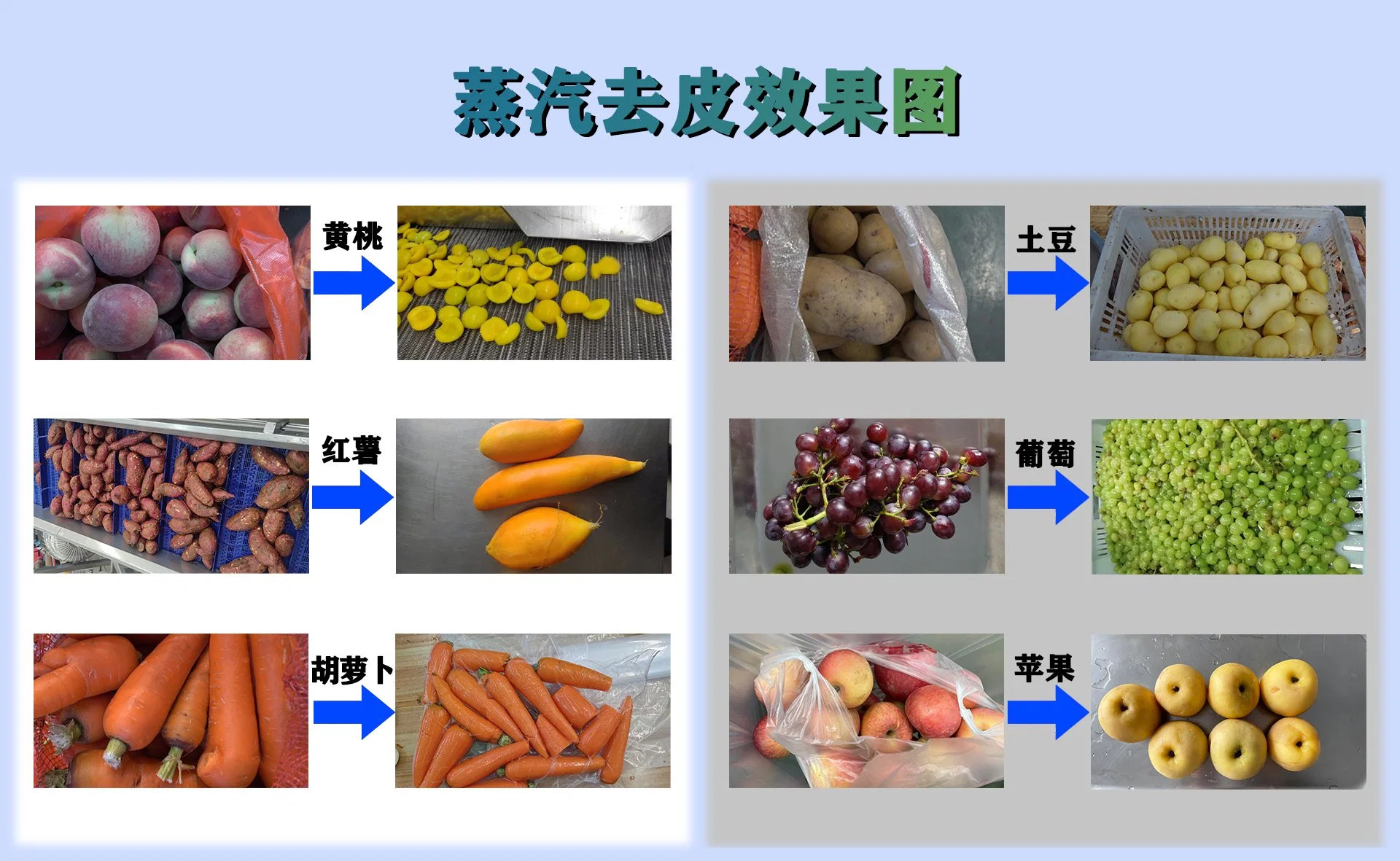 OEM Accepted Automatic Potato Steam Peeler Carrot Peeling Machine Equipment