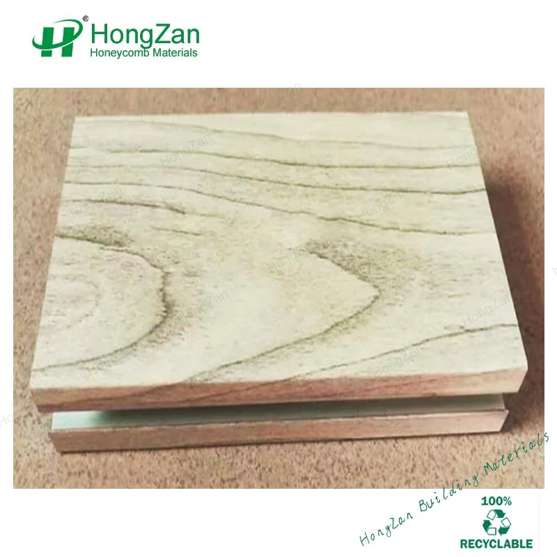 Construction Material Aluminum Wood Grain Panel for Background Wall