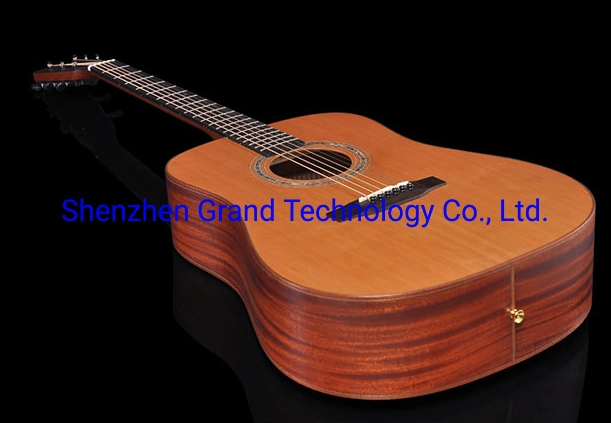 Custom Full Solid Wood Acoustic Guitar 42 Inch Size Solid Mahogany Back Side