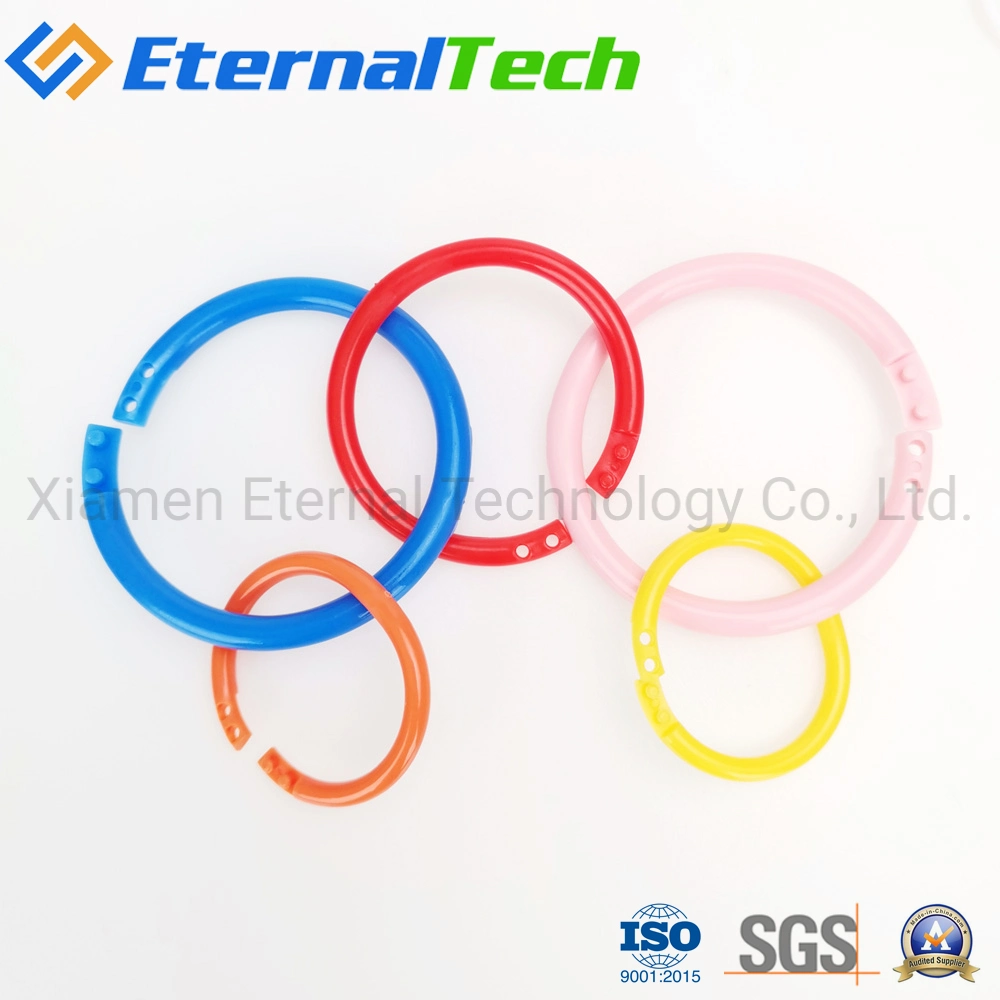 Wholesale Colored Plastic Circle Open Binding Rings Book Ring Card Ring Open Photo Album