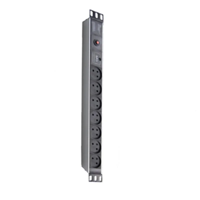 6 Ports Israel PDU with One Light Surge Protection for Vertical Horizontal Rack