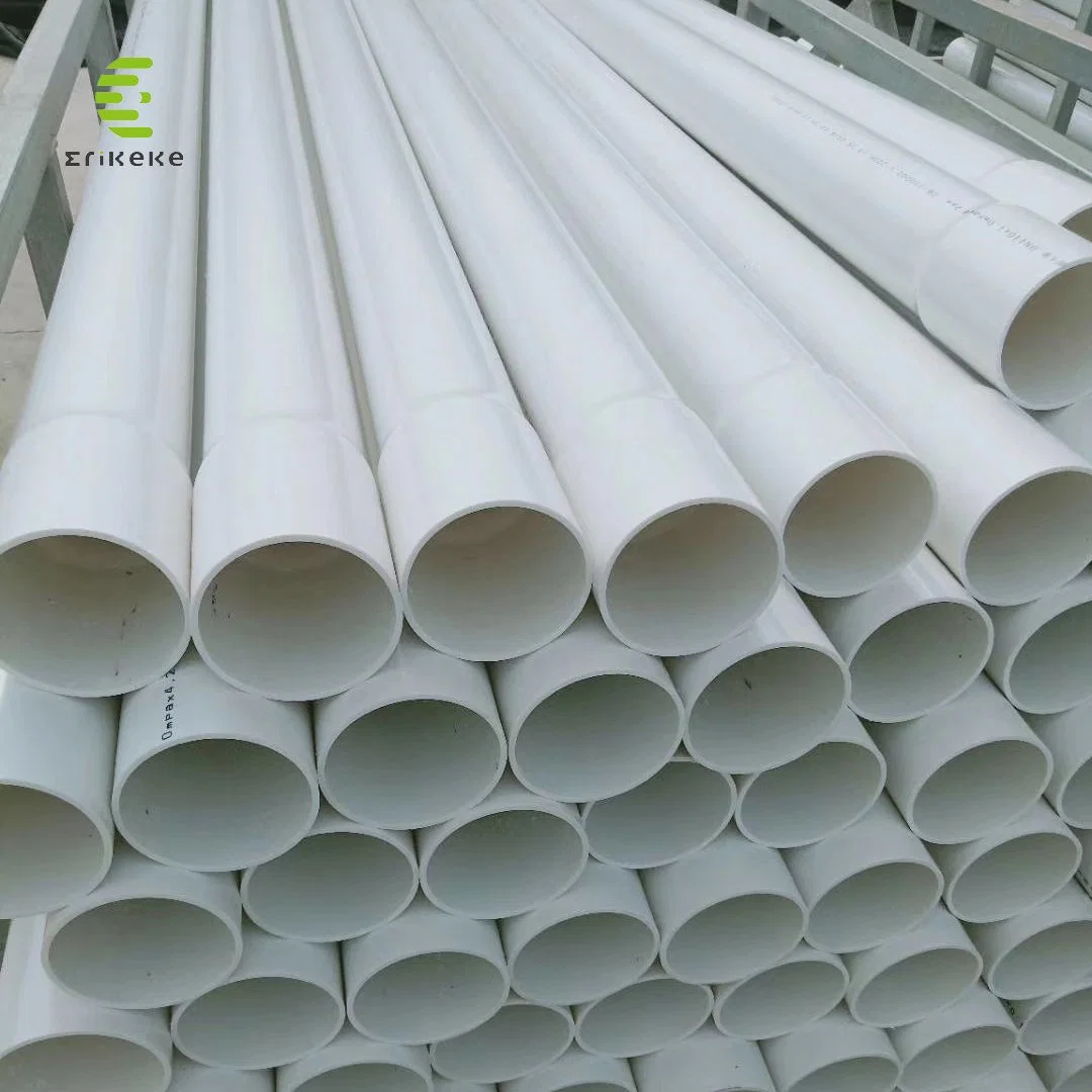 Superfície lisa 1/2''-4''tubo de conduta em PVC/PVC/plástico branco em cor PVC