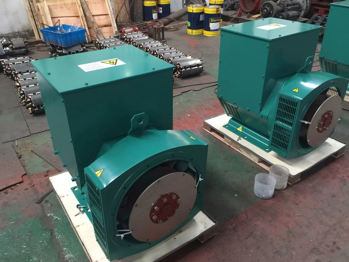 80-200kw Copy Stamford Brushless Alternator Three Phase Single Double Bearing Diesel Generator