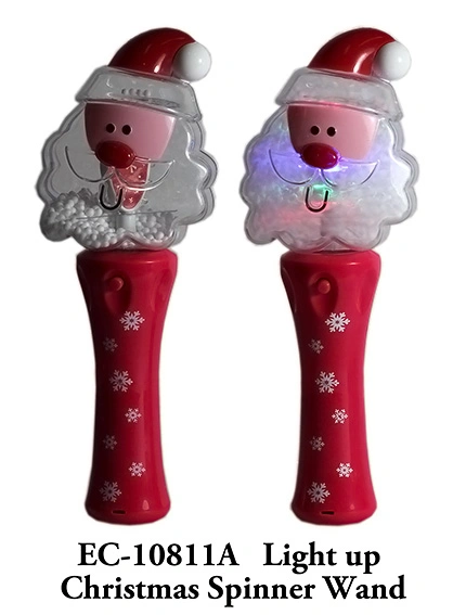 Rotation Flashing Toy Stick Santa Claus Glitter