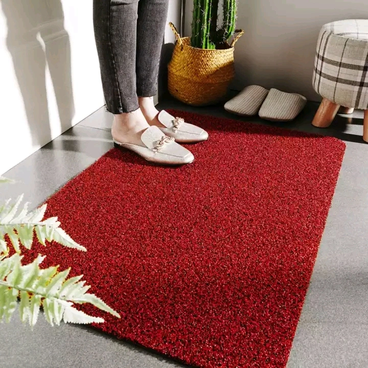 Venta caliente Mat de bienvenida al aire libre cubierta con antideslizante PVC respaldo absorber Mud fácil limpieza alfombra de entrada