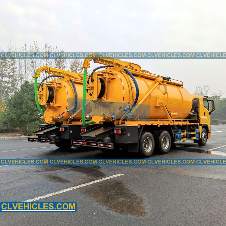 Jurop Moro Vacuum Pump Giga Truck Sewage Suction Truck High Pressure Water Jetting Truck