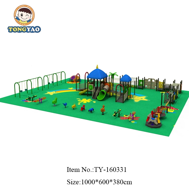 Plastic Toy Amusement Park Baby Swing Custom Gym Outdoor Playground Slide (TY-70311)