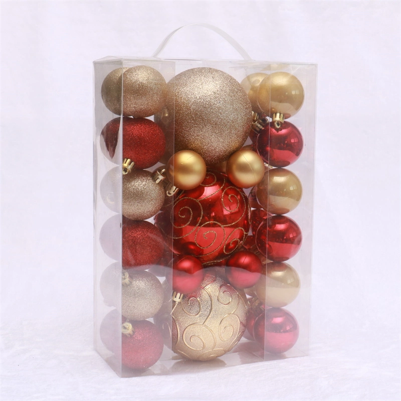 Nueva Venta de Navidad bola de oro Color Traje personalizado Navidad Bolas ornamentales