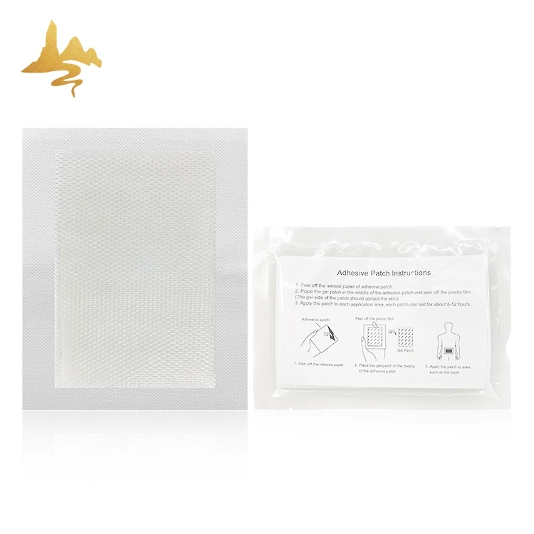 Gentle Disposable White Hydrogel Back Pain Relief Gel Cooling Patch