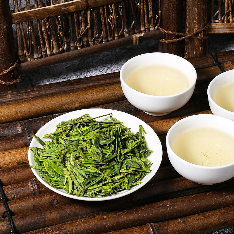 Hangzhou China Dragon bien dulce té verde té Longjing hojas sueltas con precio competitivo