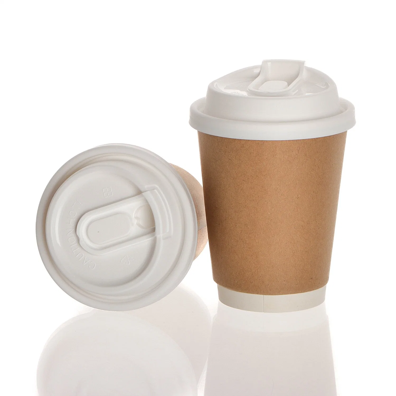 Custom 16oz 12oz Biodegradable PLA Coated Disposable Coffee Paper Cup