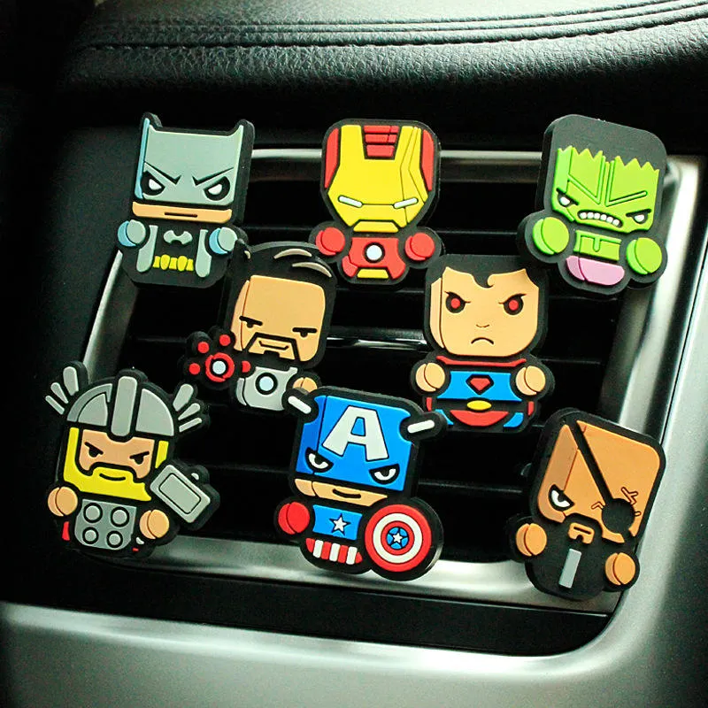 Custom Image Car Perfume Air Freshener Vent Outlet Clip Cartoon Auto Air Vent Solid Fragrance Air Conditioner