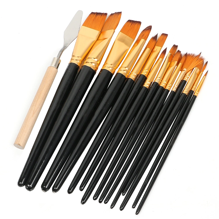 Nylon Hair Acrylic Paint Brushes Set Artist Paint Brush Set for Kids