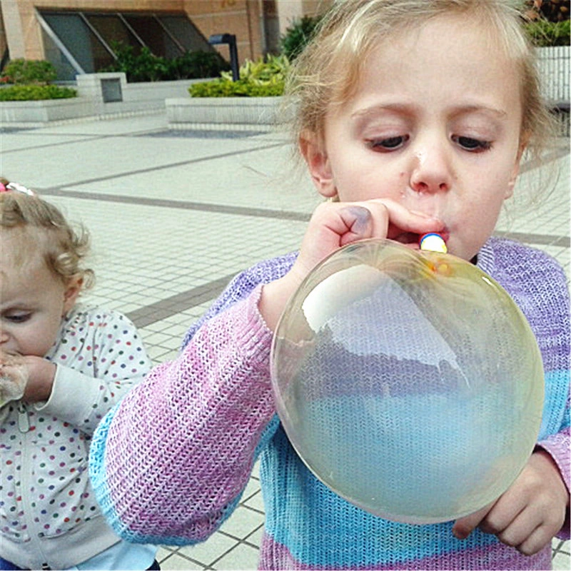 Non Toxic No Odor Kids Magic Bubble Toys, Touchable Magic Balloon, Blow up Your Own Balloon