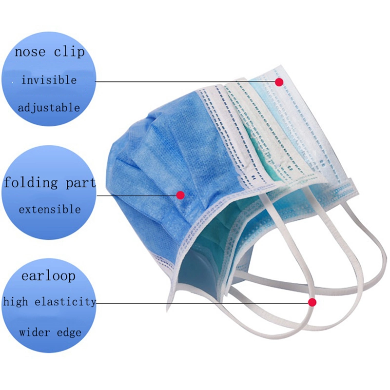 China Supplier Disposable Exlusive Design 3 Ply Face Mask