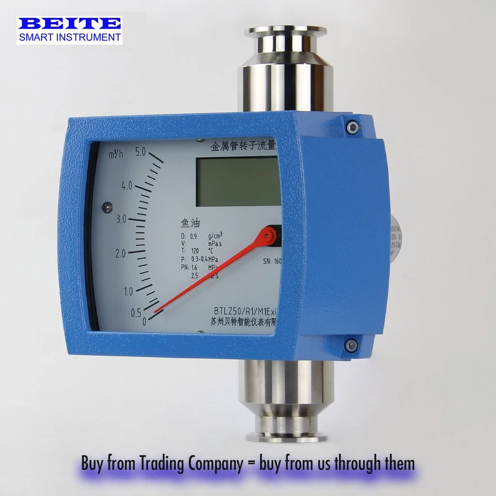 High Accuracy Variable Area Wet Type Liquid Gas High Pressure Flow Meter