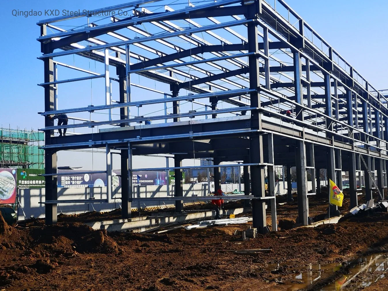 Peb Fabricated Light Portal Frame Steel Structure Construction Workshop (KXD-SSB1296)