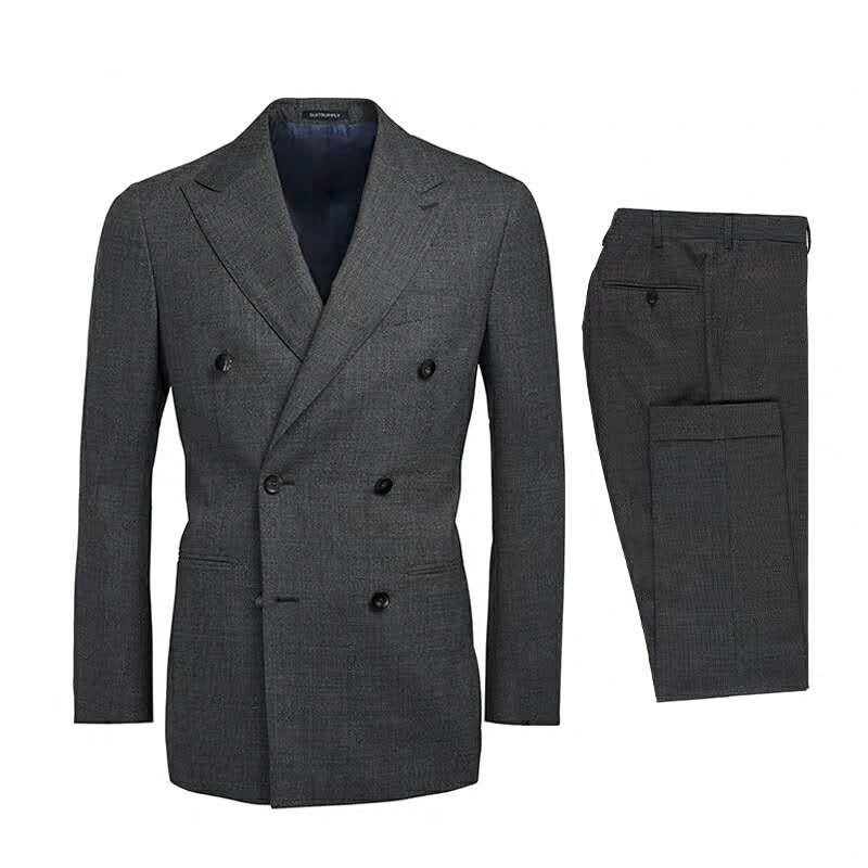 Fashion Custom Men's Suits Wholesale/Supplier Wool Suits Blue Men Suits for Men