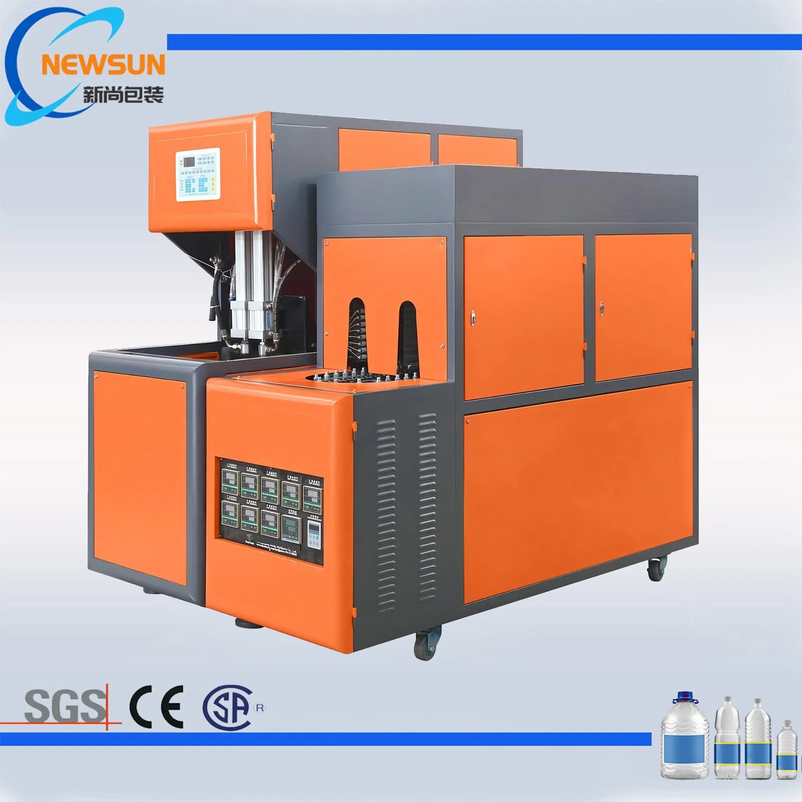 Fully-New China Good Price Semi Automatic Jar Pet Preform Blower Factory Blowing Mold Molding Mould Moulding Machine