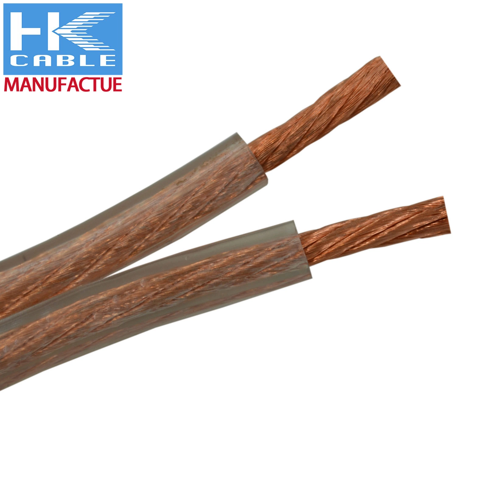 Chinese Factory Manufacture High End OFC Speaker Flat Cable Pure Copper 4 Core