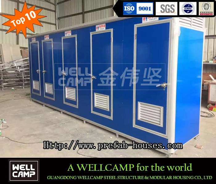 Wellcamp Economic EPS Outdoor Mobile Site Toilet Single Units with Toilet & Basin