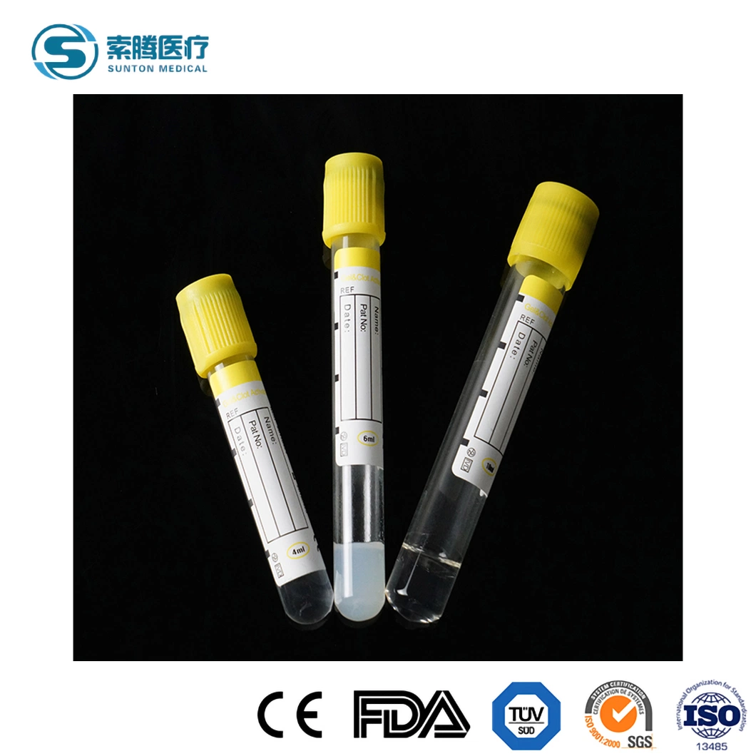 Sunton Atacado Custom Medical Vacuum Blood Tube China Vacuum Blood Tubo de colheita amostra gratuita OEM Colecção de vácuo médico personalizada Tubos de sangue