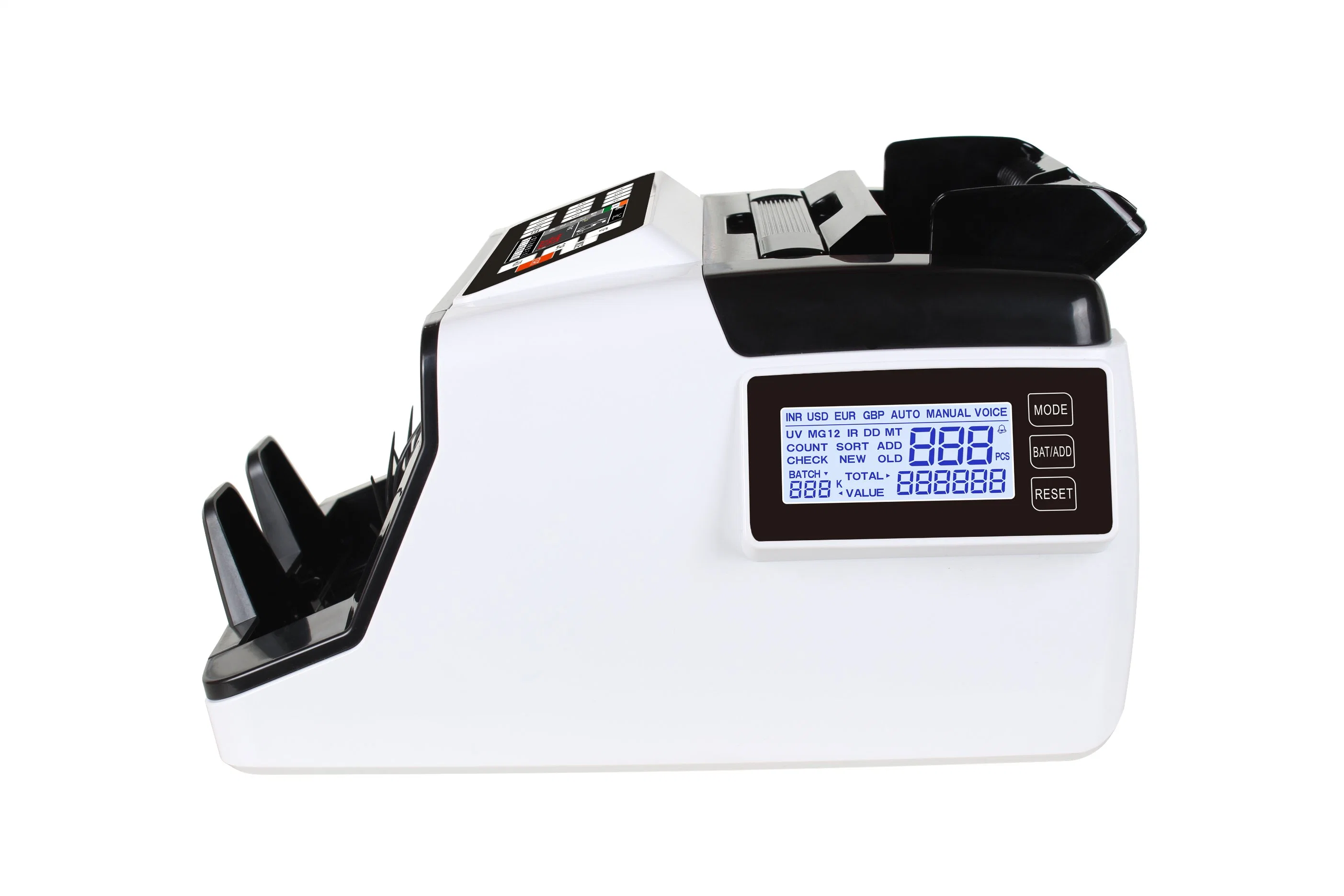 Al-7200 Counterfeit Portable Loose Money Counter with Built-in Fake Note Detection Currency Cash Note Counting Machine